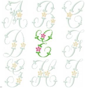 Alfabeto Floral Delicado