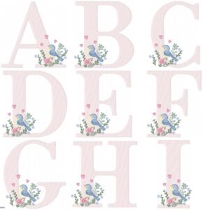 Alfabeto Passaros Delicados