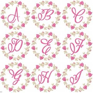 Alfabeto Raminhos Florais 10cm