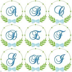 Alfabeto Menino Ramos Azul 10cm