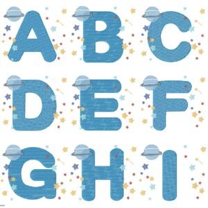 Alfabeto Astronautas Espaço Planetas e Estrelas