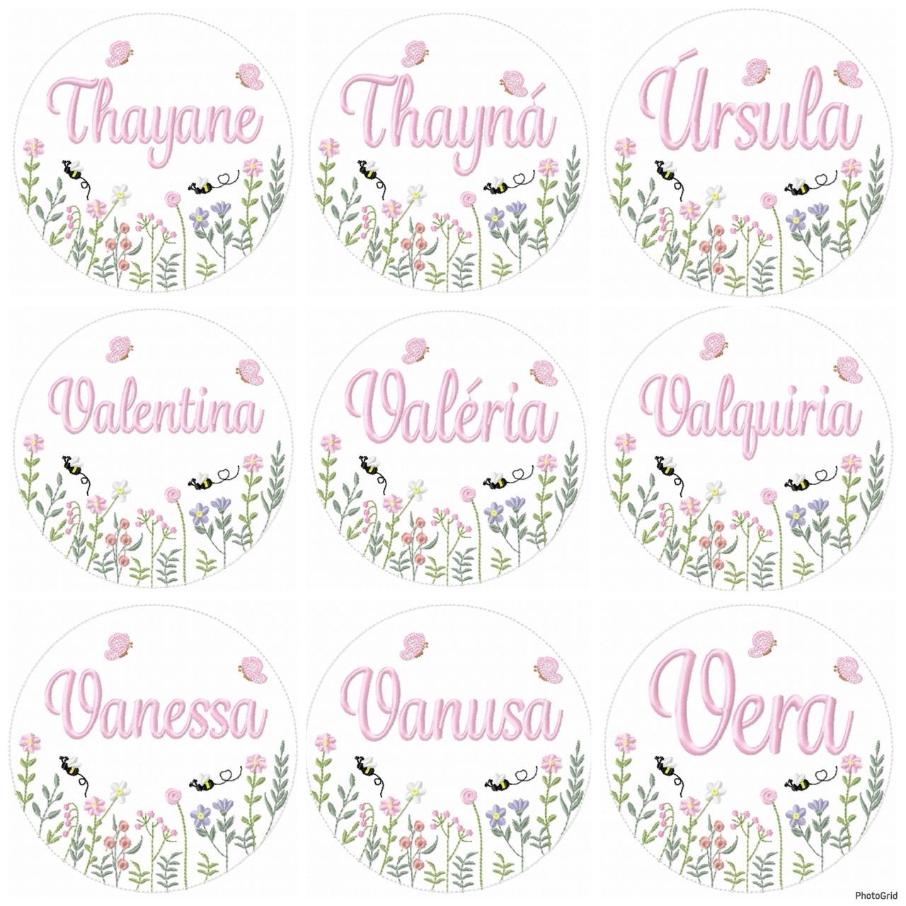 250 Nomes Meninas Bastidor