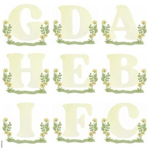 Alfabeto Girassol 10x10