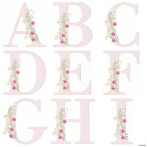 Alfabeto Floral 10x10