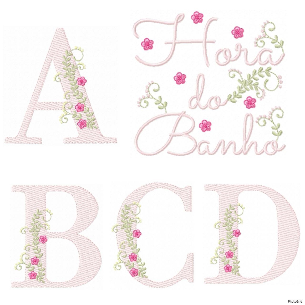 Hora Do Banho + Alfabeto Floral