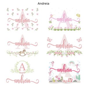 Pacote 6 Nomes Andreia