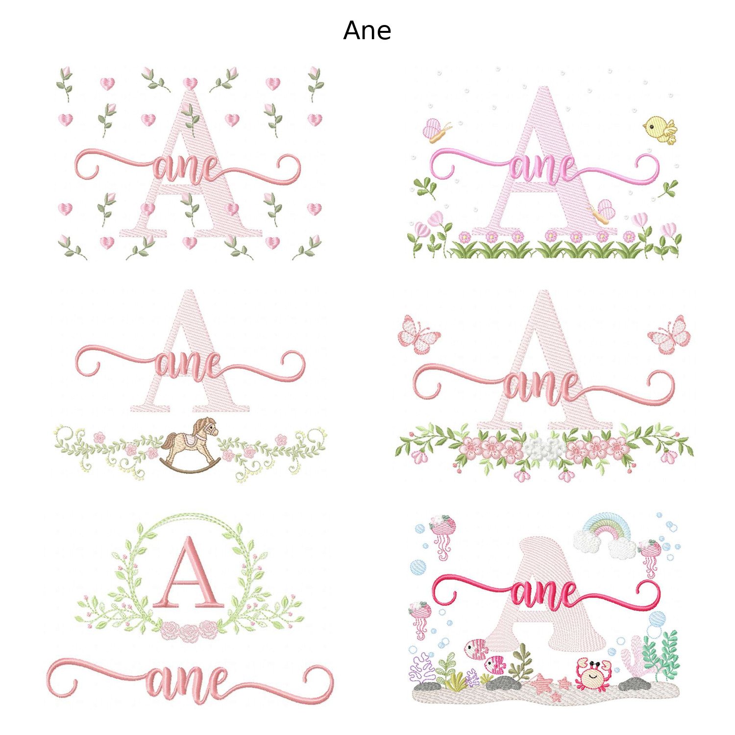 Pacote 6 Nomes Ane