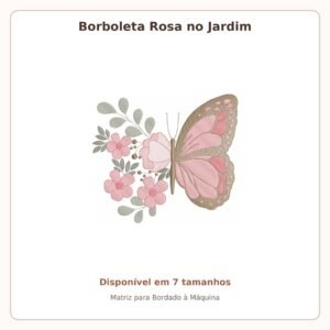 Borboletinha e flores