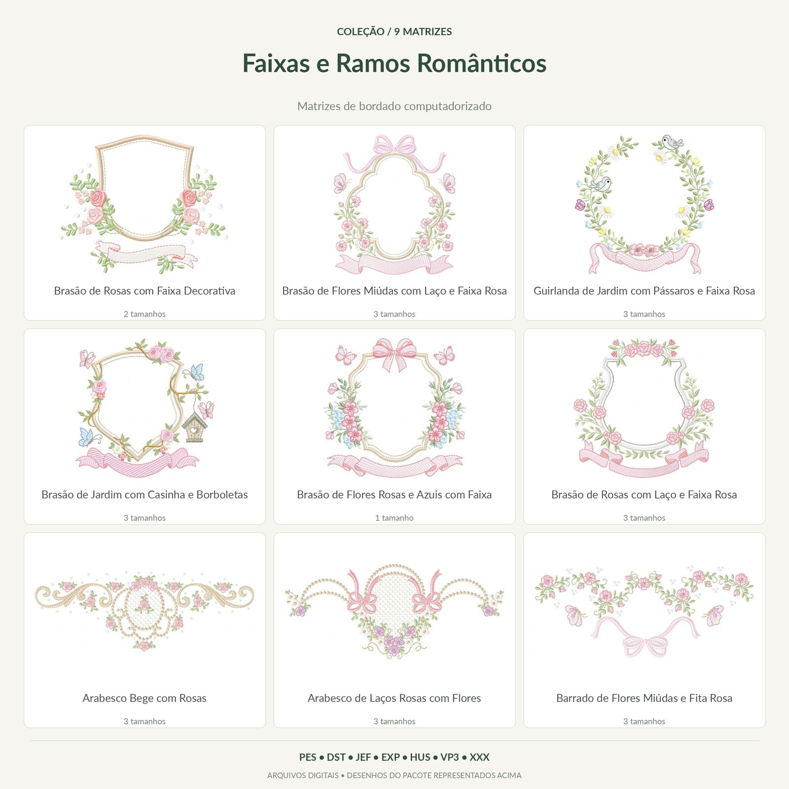 Coleção de Matrizes de Faixas e Ramos Românticos