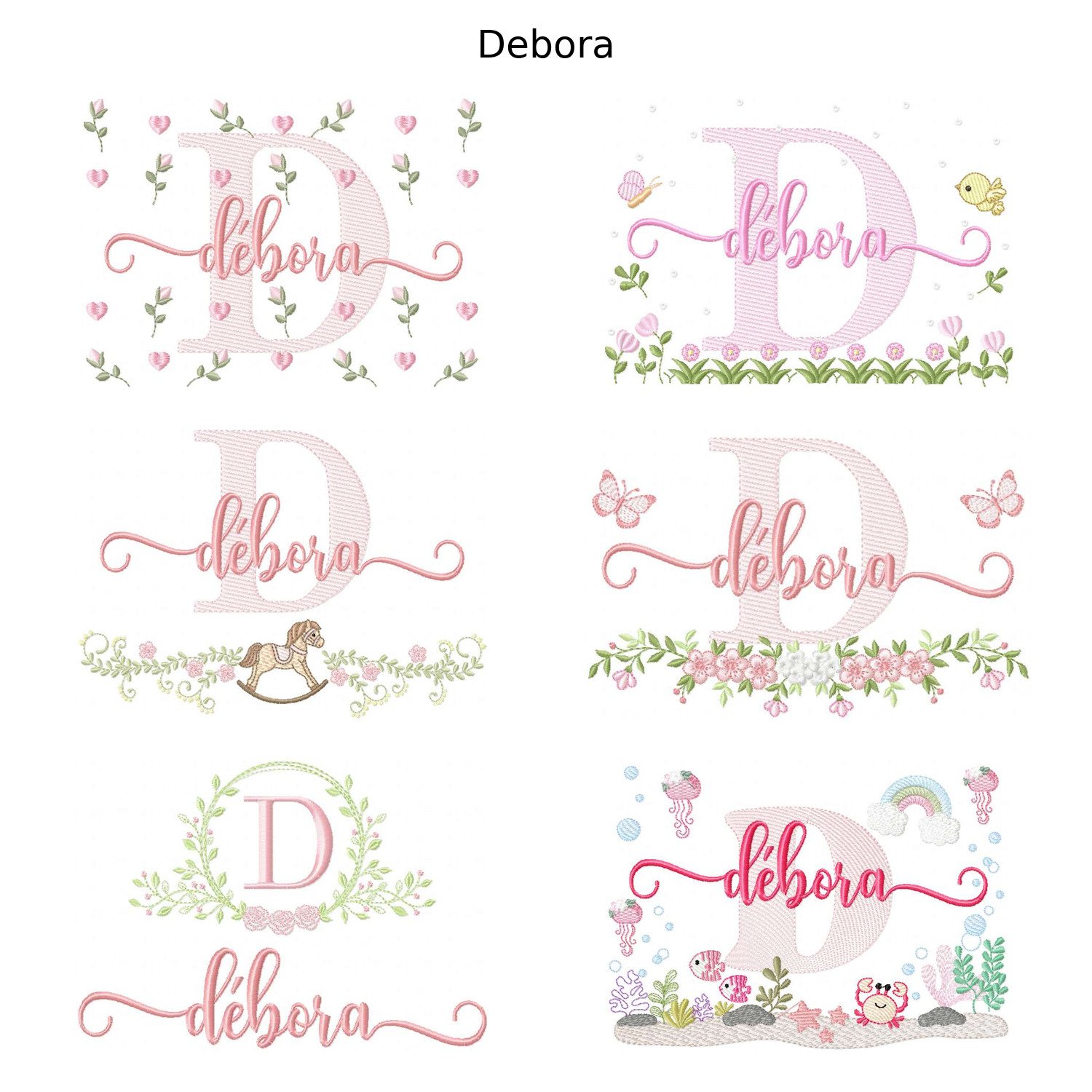 Pacote 6 Nomes Debora