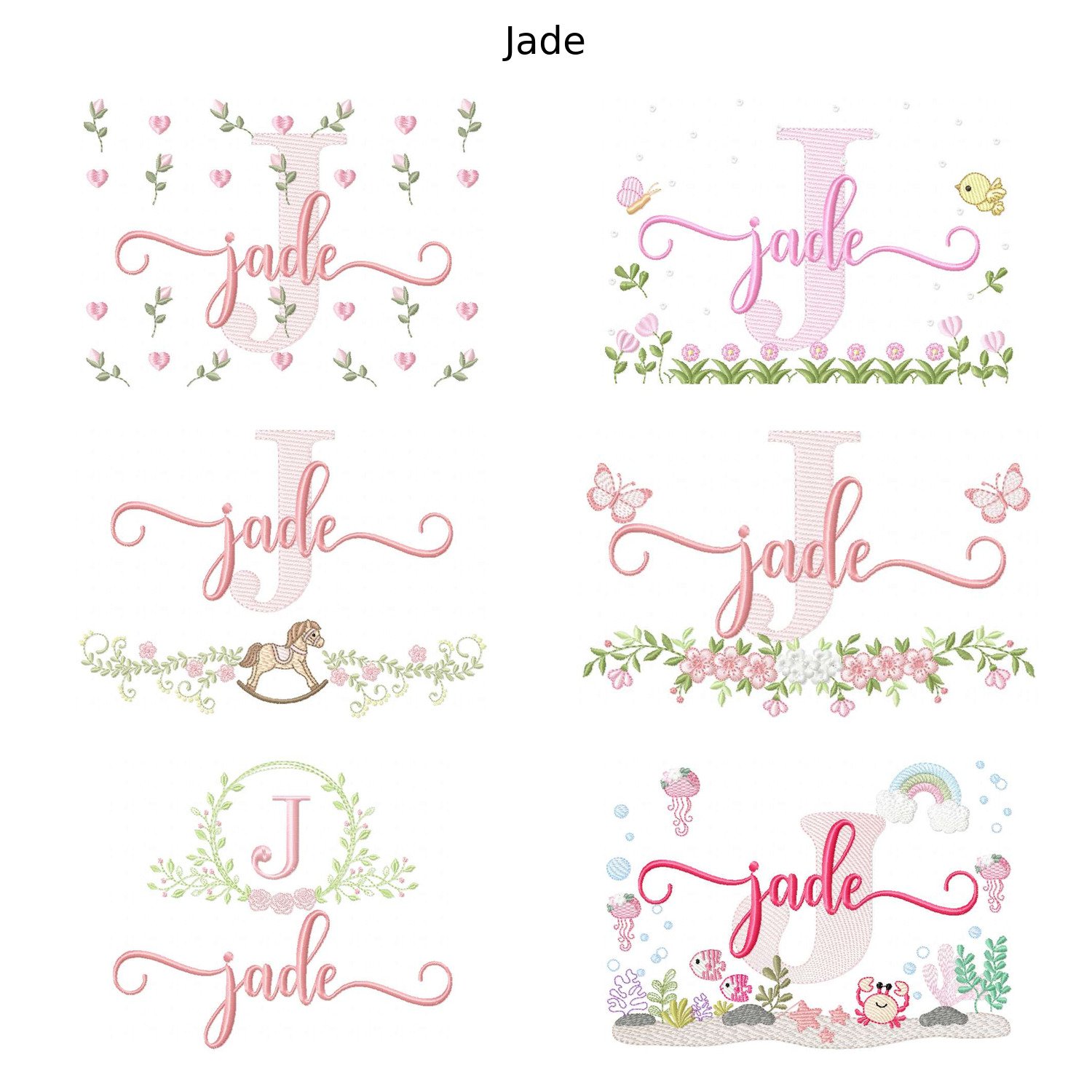 Pacote 6 Nomes Jade