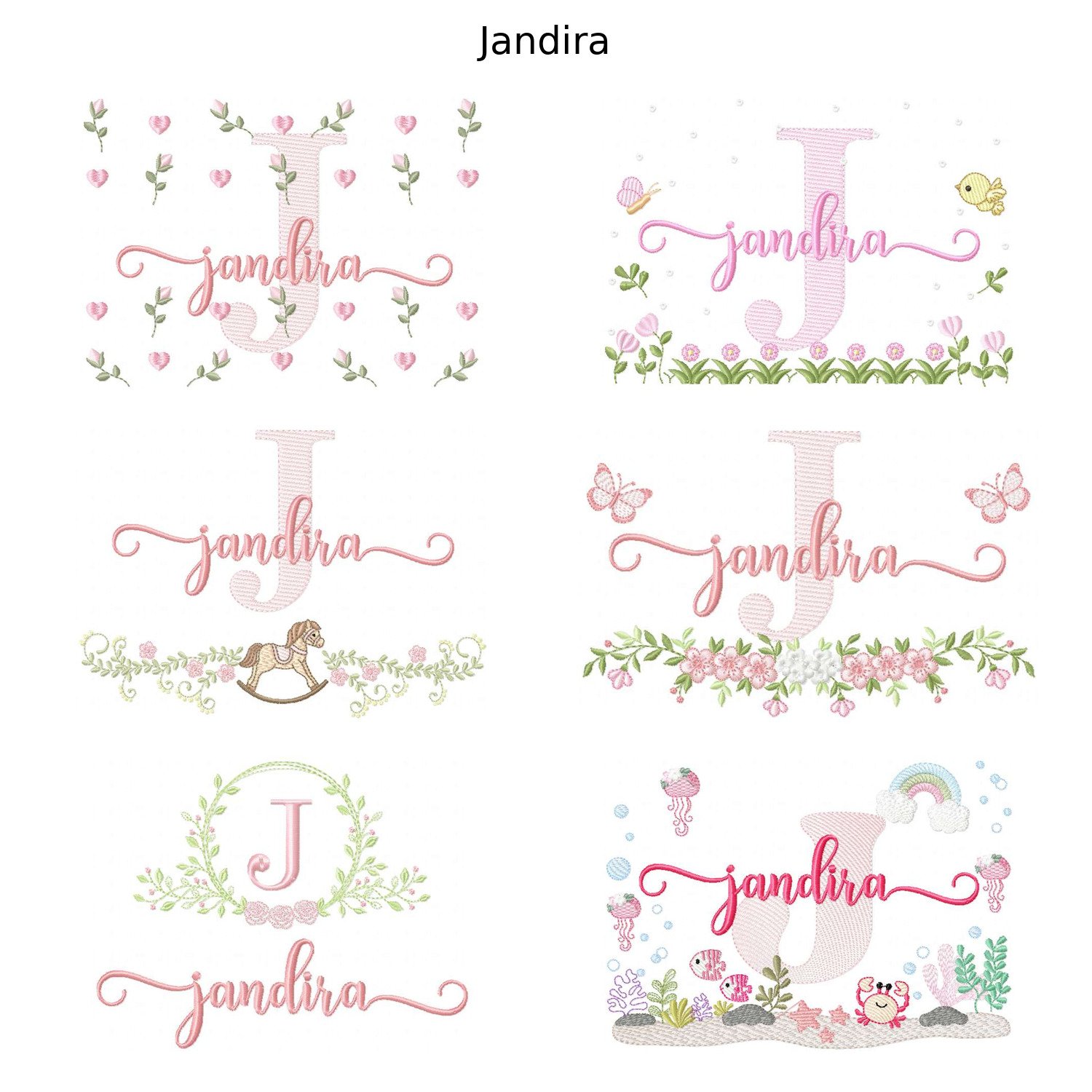 Pacote 6 Nomes Jandira