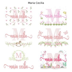 Pacote 6 Nomes Maria Cecilia