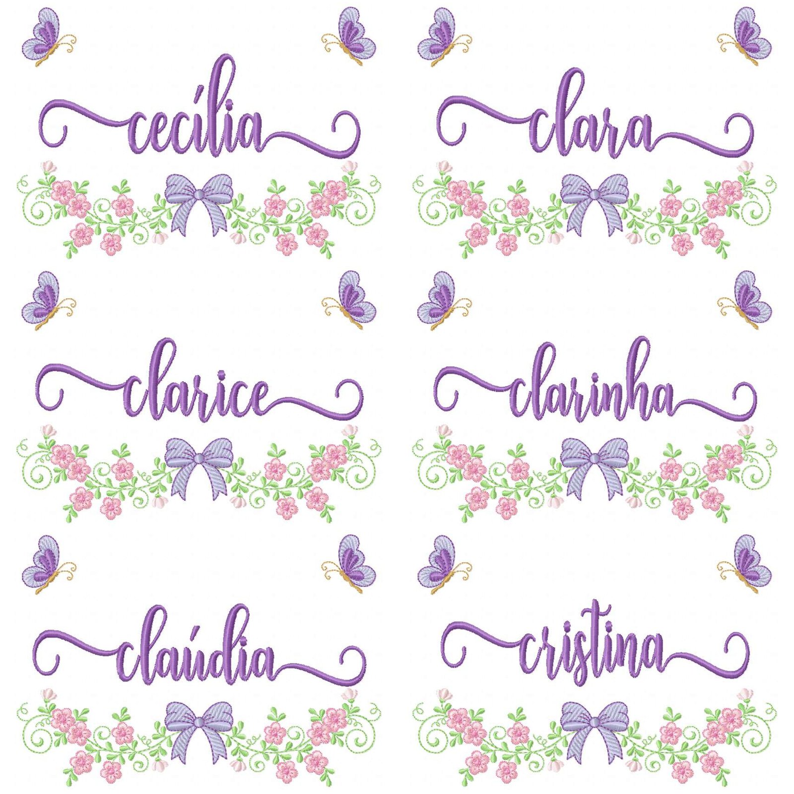 200 Nomes Femininos Jardim Floral com Borboletas - Imagem 18
