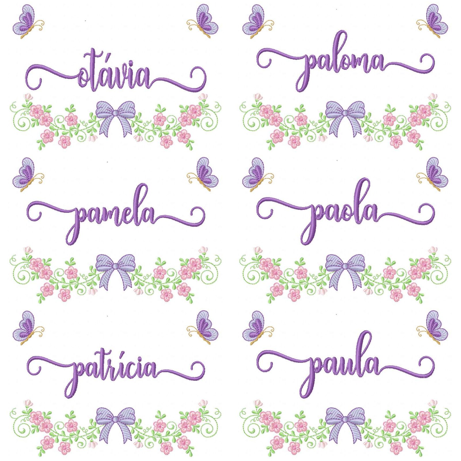 200 Nomes Femininos Jardim Floral com Borboletas - Imagem 21