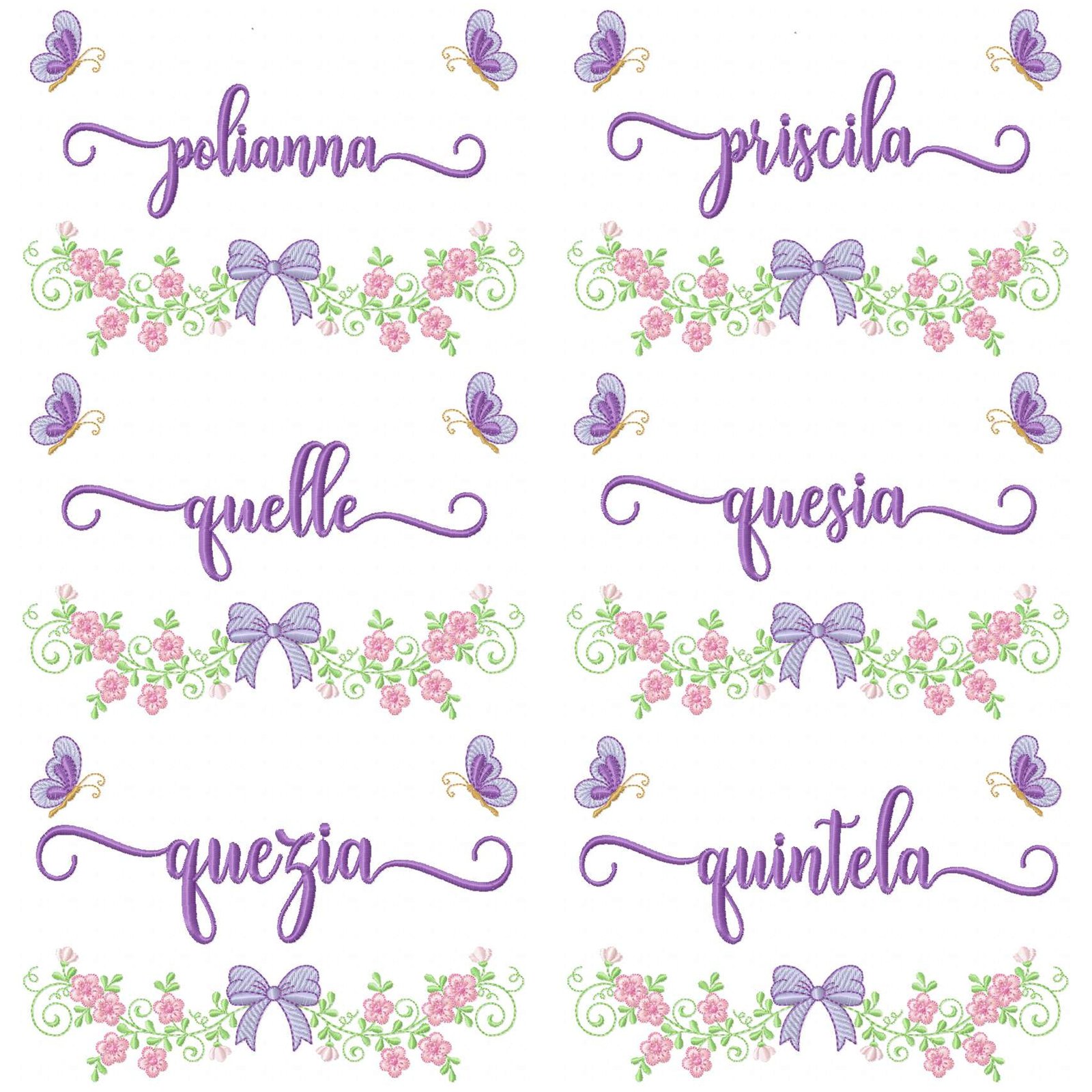 200 Nomes Femininos Jardim Floral com Borboletas - Imagem 19