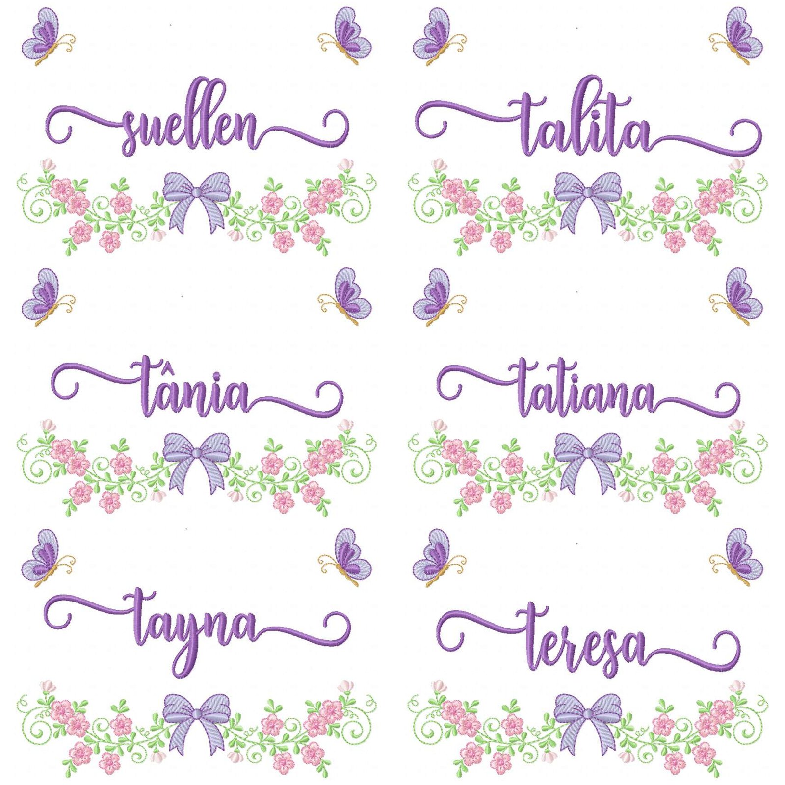 200 Nomes Femininos Jardim Floral com Borboletas - Imagem 35