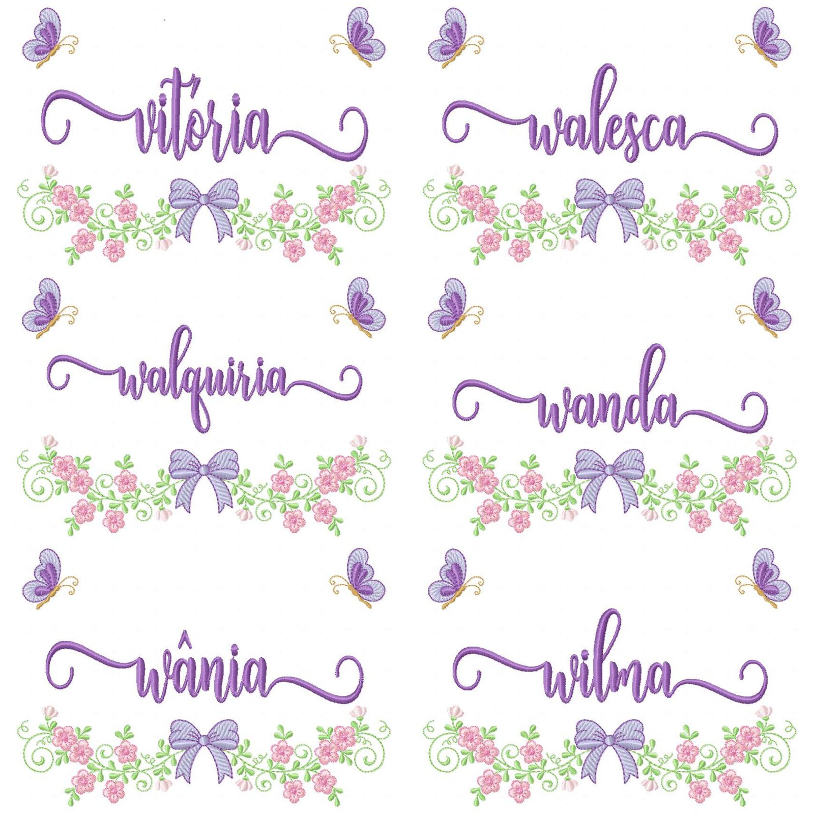 200 Nomes Femininos Jardim Floral com Borboletas - Imagem 33
