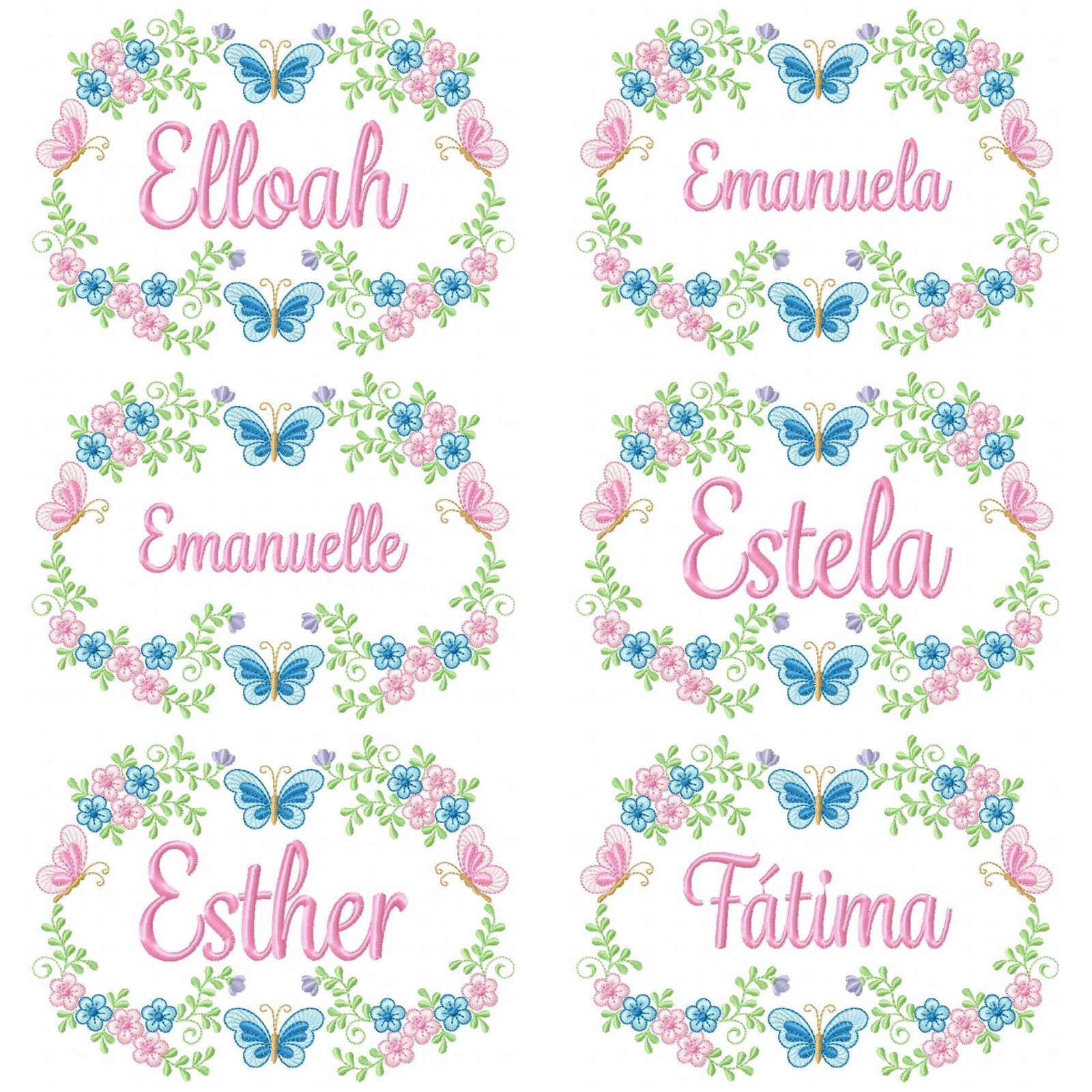 170 Nomes Feminino Brasão com Borboletas - Imagem 12