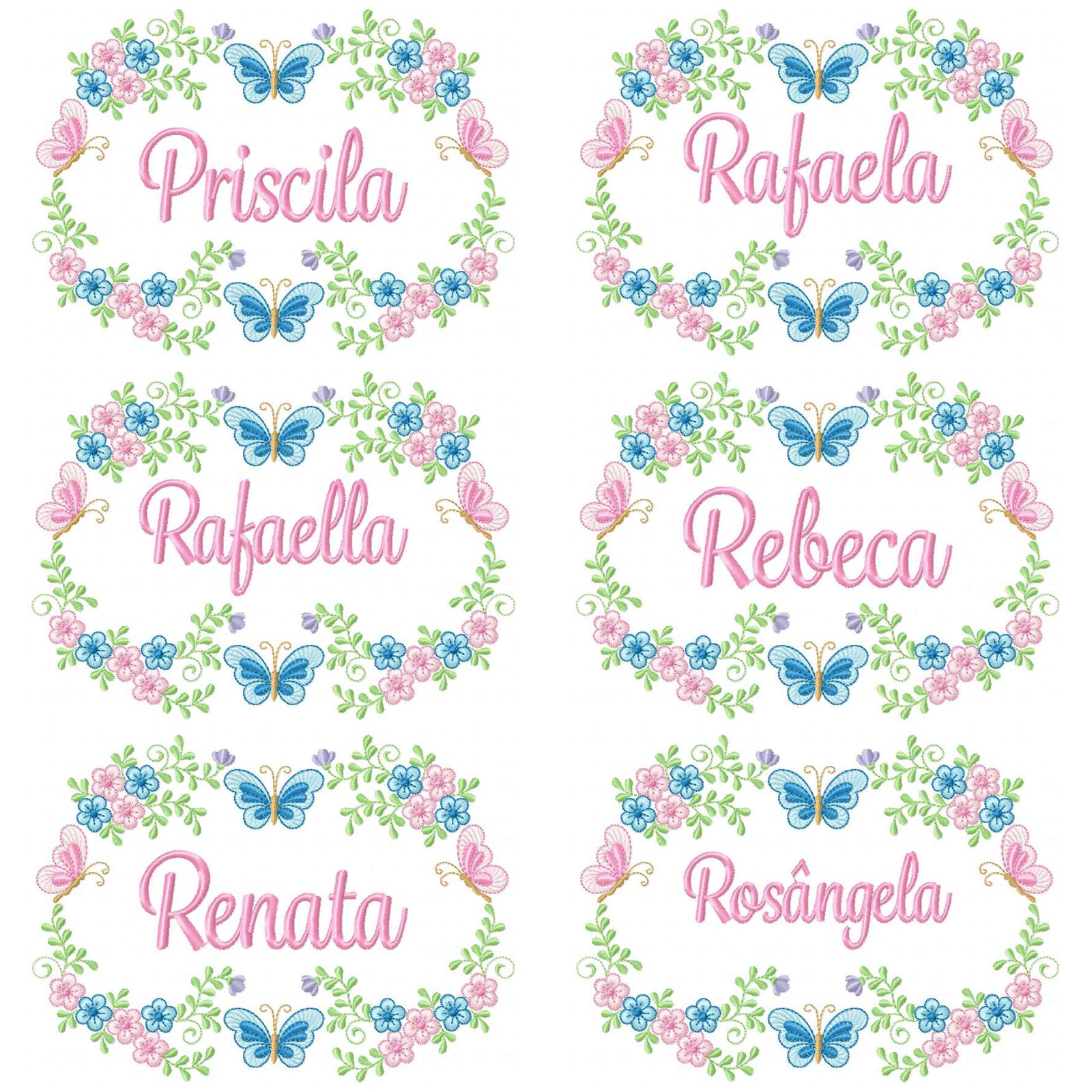 170 Nomes Feminino Brasão com Borboletas - Imagem 7