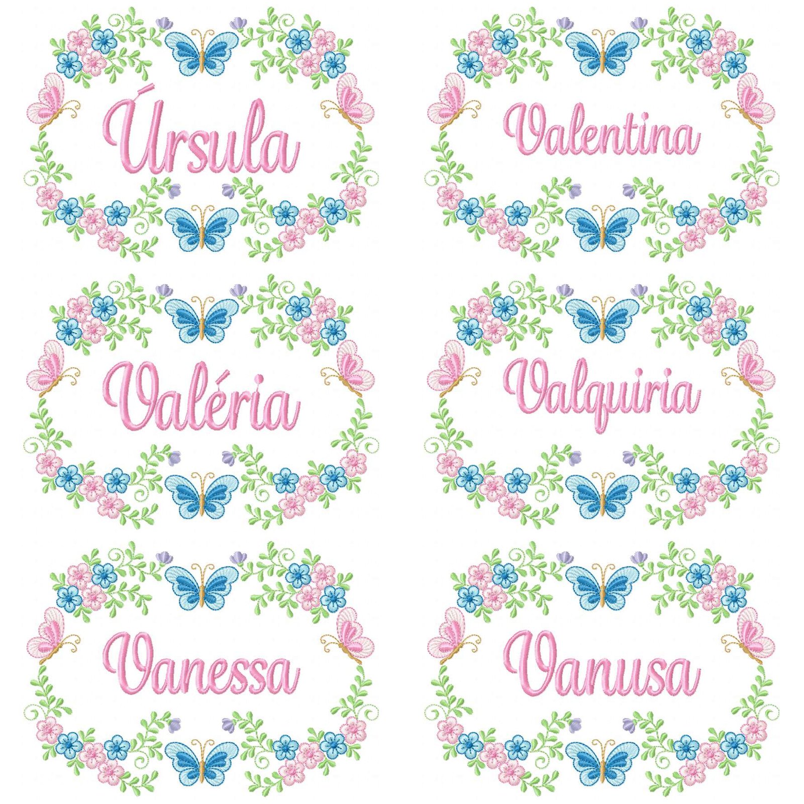 170 Nomes Feminino Brasão com Borboletas - Imagem 2