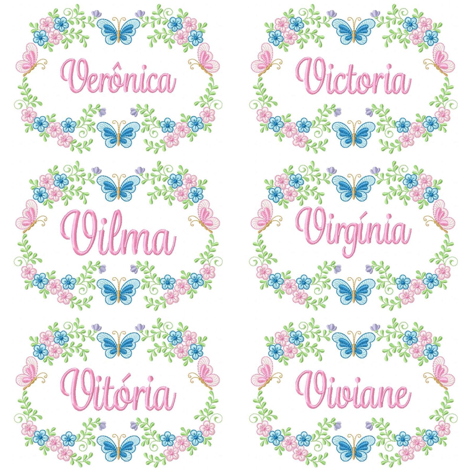 170 Nomes Feminino Brasão com Borboletas - Imagem 31