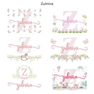 Pacote 6 Nomes Zulmira