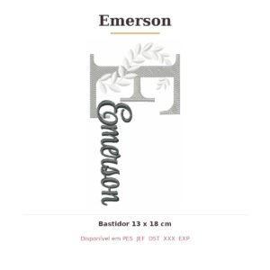 Matriz de Bordado Nome Emerson Ramos