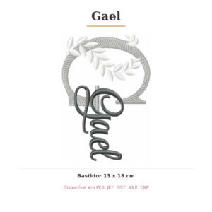 Matriz de Bordado Nome Gael Ramos
