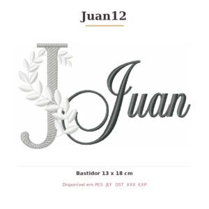 Matriz de Bordado Nome Juan12 Ramos