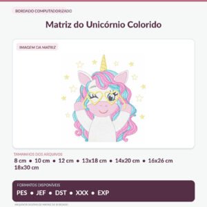 Matriz do Unicórnio Colorido