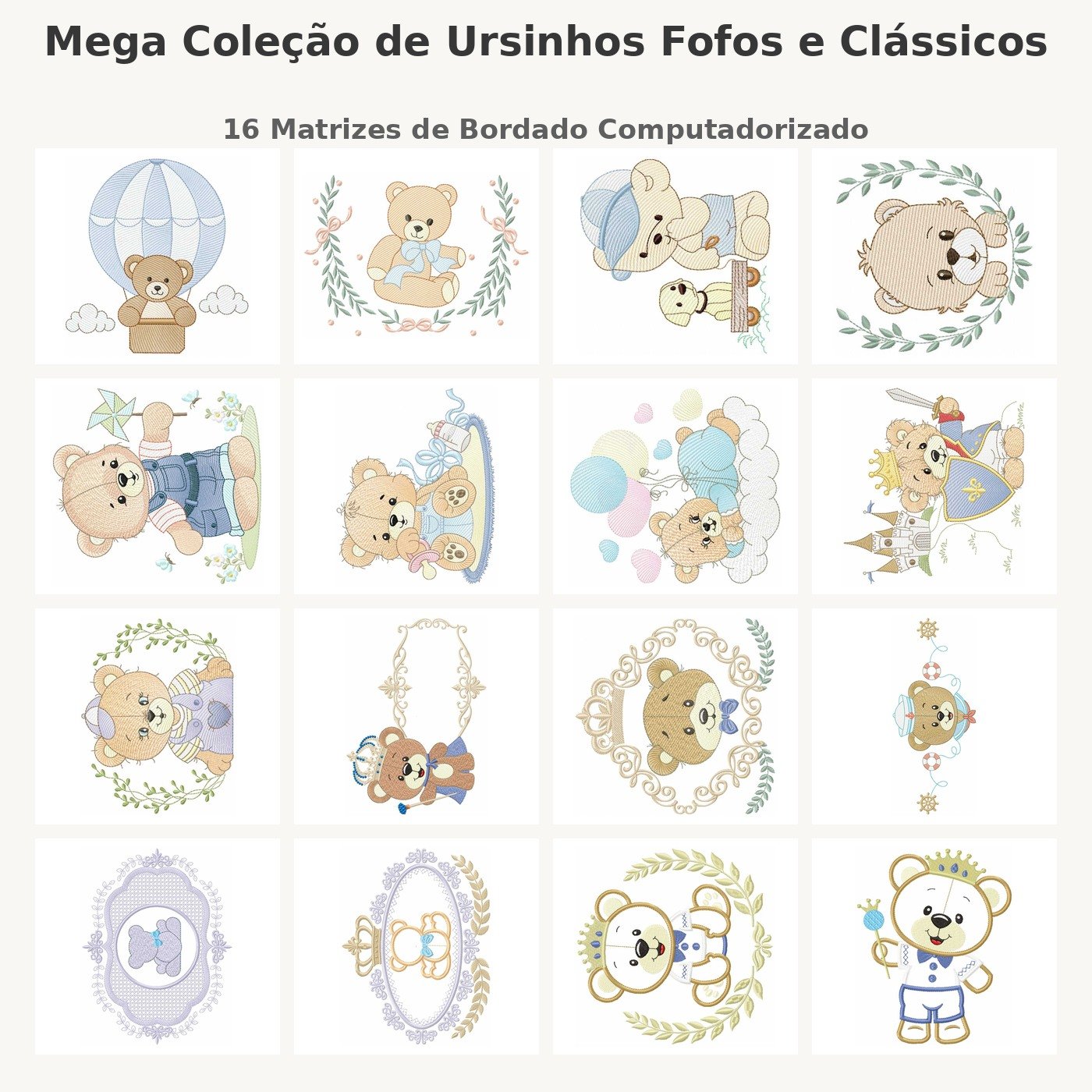 Mega Coleção de Ursinhos Fofos e Clássicos
