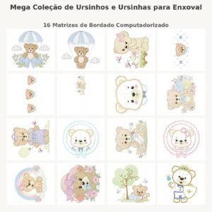 Mega Coleção de Ursinhos e Ursinhas para Enxoval