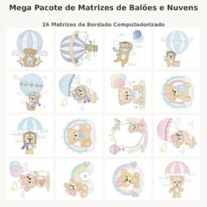 Mega Pacote de Matrizes de Balões e Nuvens