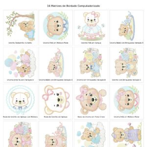 Mega Pacote de Ursinhos Bebês e Brinquedos para Bolsas e Necessaires
