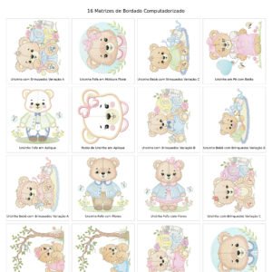 Mega Pacote de Ursinhos Bebês e Brinquedos para Mantas e Cobertores
