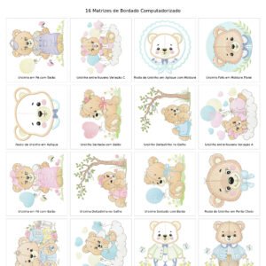 Mega Pacote de Ursinhos Bebês e Brinquedos para o Quartinho do Bebê