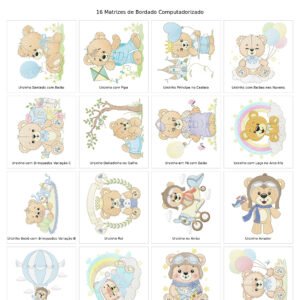 Mega Pacote de Ursinhos Meninos para Naninhas