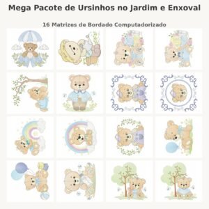 Mega Pacote de Ursinhos no Jardim e Enxoval