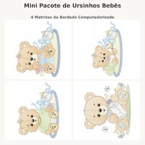Mini Pacote de Ursinhos Bebês