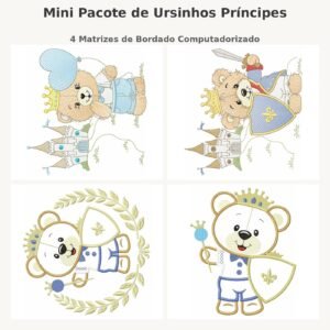 Mini Pacote de Ursinhos Príncipes