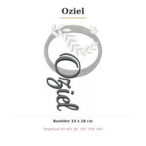 Matriz de Bordado Nome Oziel Ramos