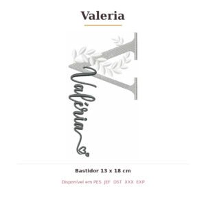 Matriz de Bordado Nome Valeria Ramos