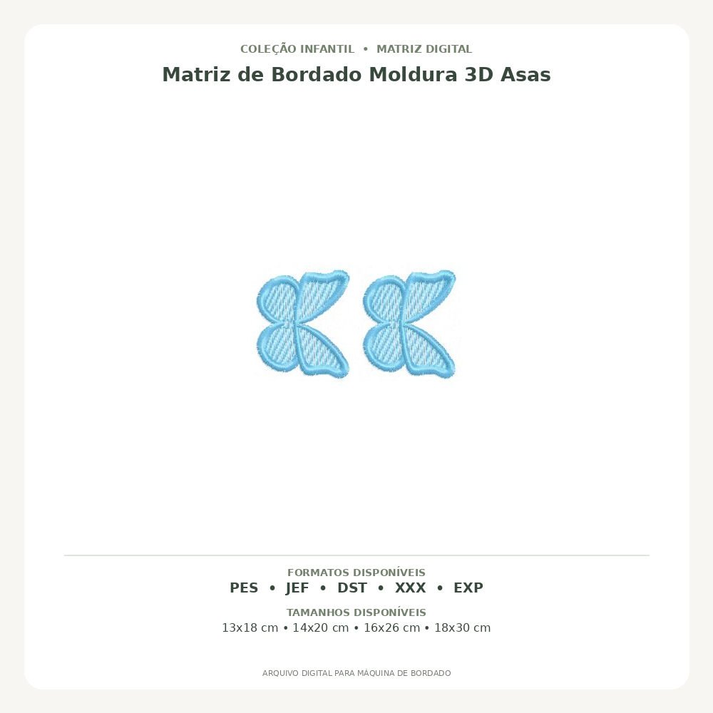 Moldura 3D Asas